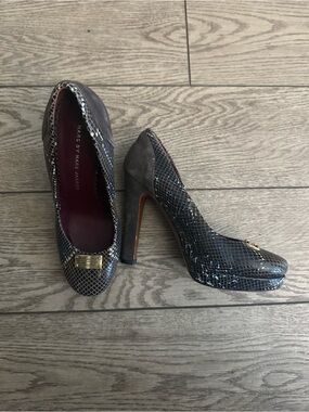 Y2K Marc Jacobs Snake-Print Platform Pumps